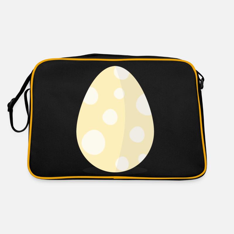 Œufs de Pâques jaune avec des points Sac Retro