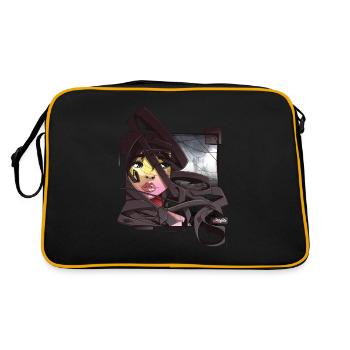 URBAN URBAN - Retro Tasche - Schwarz/Gold - Hinten
