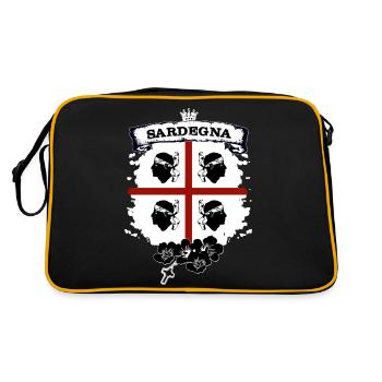 Sardaigne - Sac Retro - noir/or - Dos