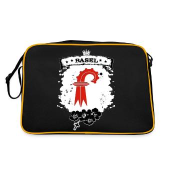 Canton de Bâle - Sac Retro - noir/or - Dos