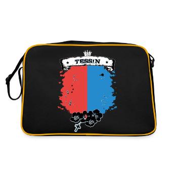 Ticino - Retro Bag - black/gold - Back