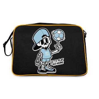 Skeleton handballer - Sac Retro - noir/or - Dos
