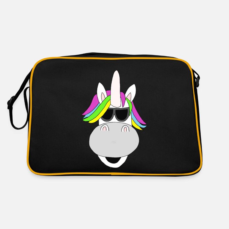 Cool Licorne - Sac Retro - noir/or