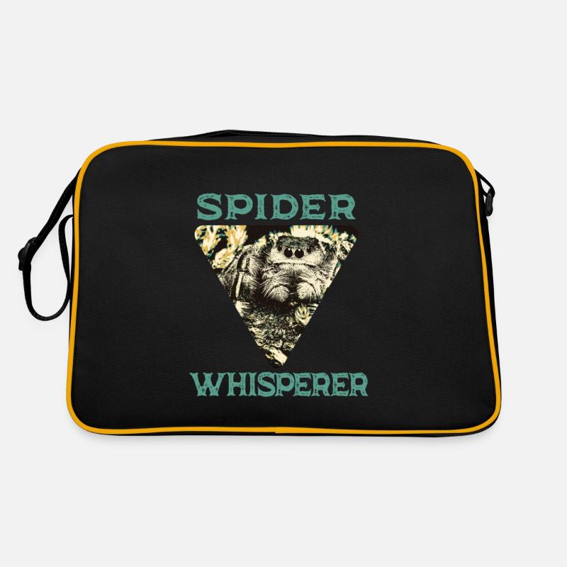 Spider Whisperer - Retro Tasche - Schwarz/Gold