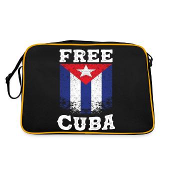 Vintage Free Cuba - Cuba Flag - Sac Retro - noir/or - Dos