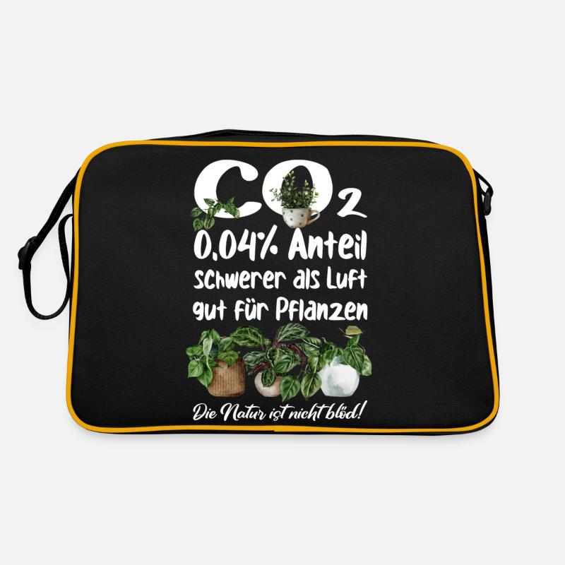 CO2 - Retro Tasche - Schwarz/Gold