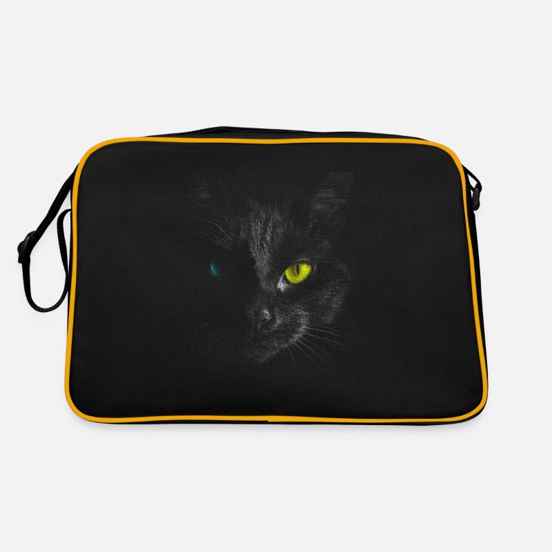 Chat noir - Sac Retro - noir/or