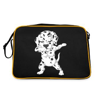 Dabbing Dalmatien - Sac Retro - noir/or - Dos