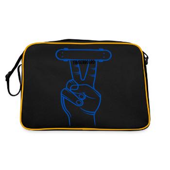 SUPER COOL FINGERBOARD + Fingerskateboard NEW NEW - Retro Bag - black/gold - Back