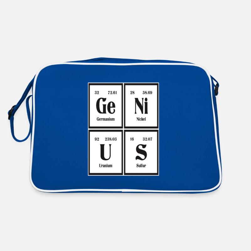 Genius - Periodensystem der Elemente Retro Tasche
