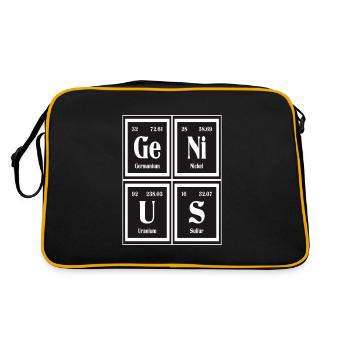 Genius | Periodic Table of Elements - Retro Bag - black/gold - Back