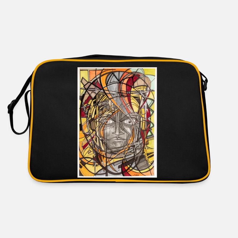 Graffiti Art - Retro Tasche - Schwarz/Gold