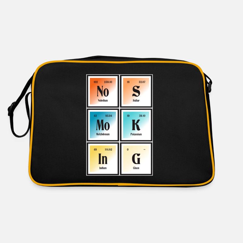 Nichtraucher - Periodensystem der Elemente Retro Tasche