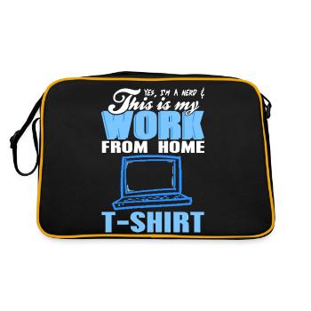 C’est mon travail de la maison T-shirt drôle nerd - Sac Retro - noir/or - Dos