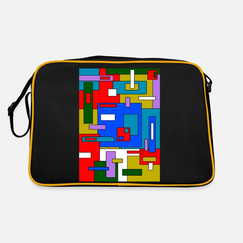 Abstrakte Geometrie Retro Tasche