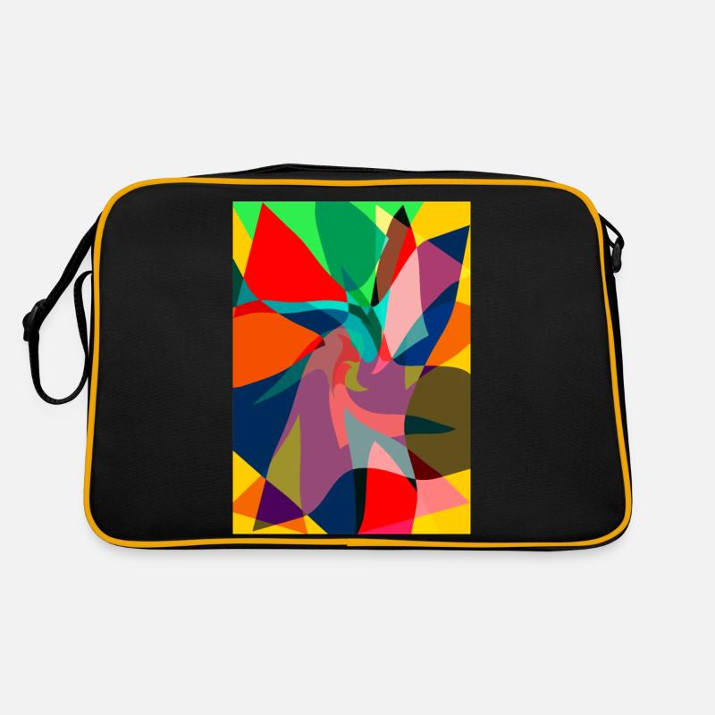 Abstrakte Malerei. Abstrakte Farbe Retro Tasche