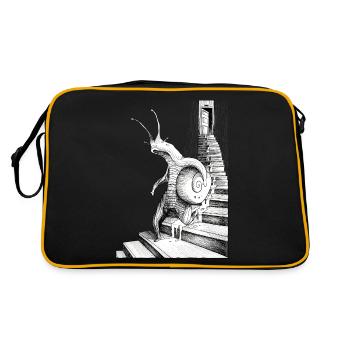 LES ESCALIERS EN COLIMAÇON - Sac Retro - noir/or - Dos
