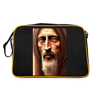 Portrait de Jésus-Christ - Sac Retro - noir/or - Dos