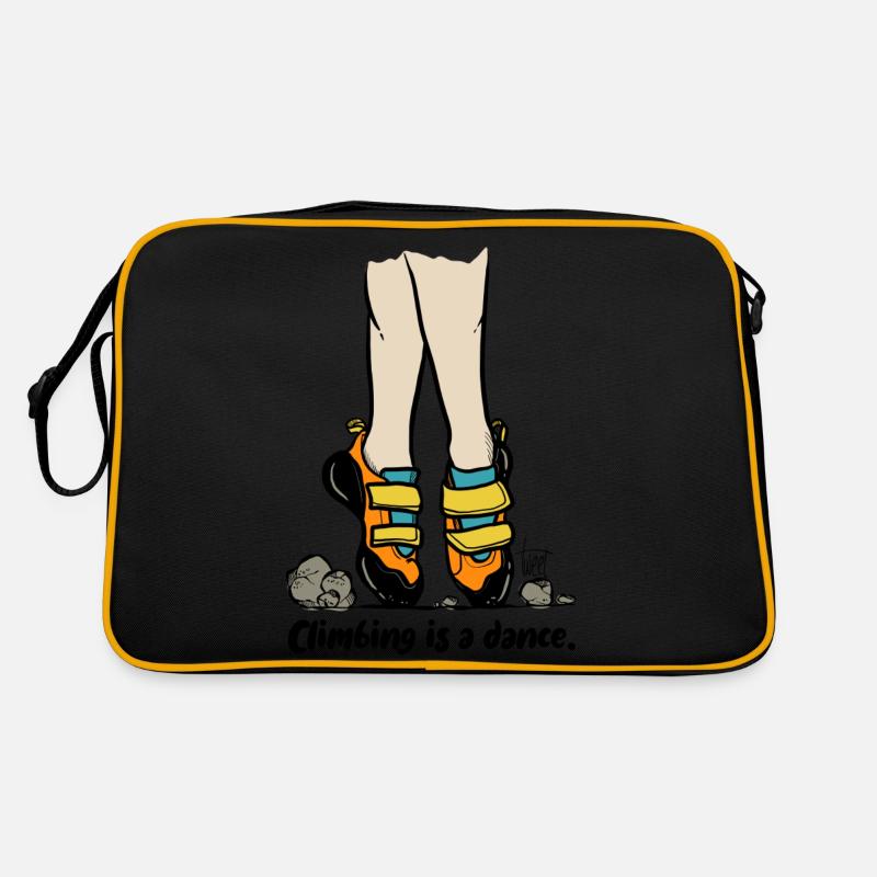 Climbing is a dance - colored Retro Tasche