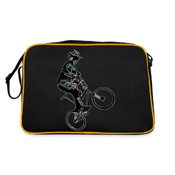 bmx race - Sac Retro - noir/or - Dos