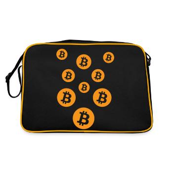 Crypto Bitcoin Trading - Sac Retro - noir/or - Dos
