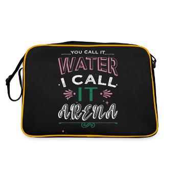 présent geek swim dad tshirts eau - Sac Retro - noir/or - Dos