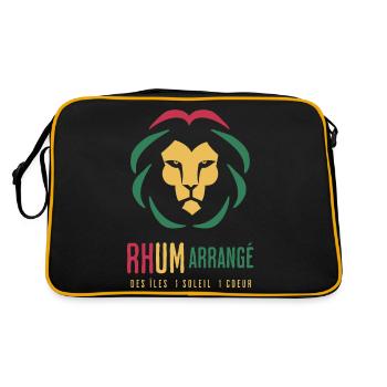 Happy Rhum Arrangé des îles 1 soleil 1 coeur - Sac Retro - noir/or - Dos