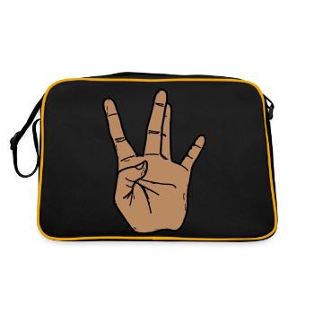 West Coast - Retro Bag - black/gold - Back