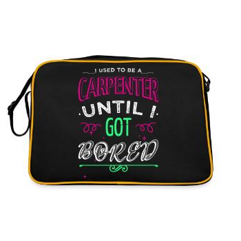 Idée cadeau Citation drôle Sabrina Carpenter T-shirts - Sac Retro - noir/or - Dos