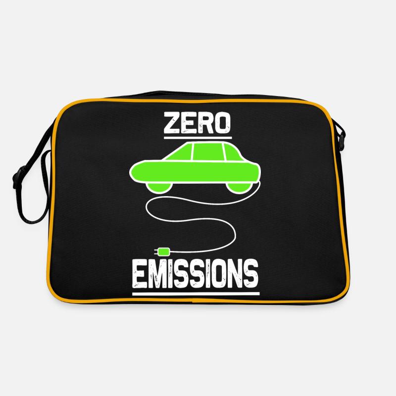 zero emissions - Retro Tasche - Schwarz/Gold