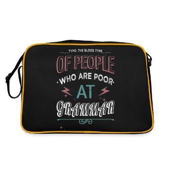 Novelist Article Contentwriter Novel Present Idea - Retro Bag - black/gold - Back
