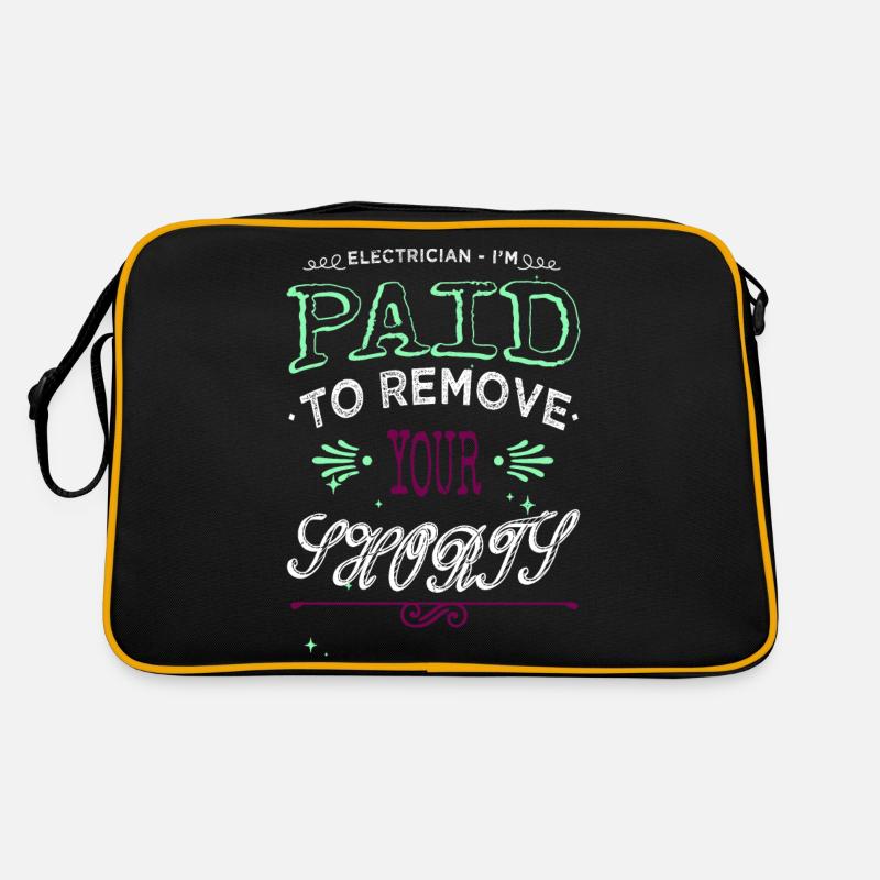 Training Light Electrician Beer Humor Retro Bag