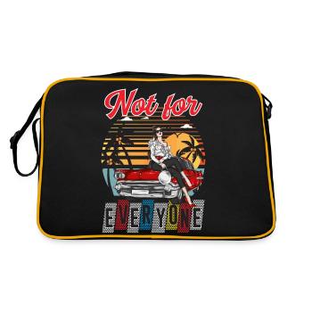Not for everyone - Retro Bag - black/gold - Back