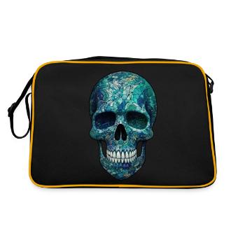 Azure Glass Skull - Retro Bag - black/gold - Back