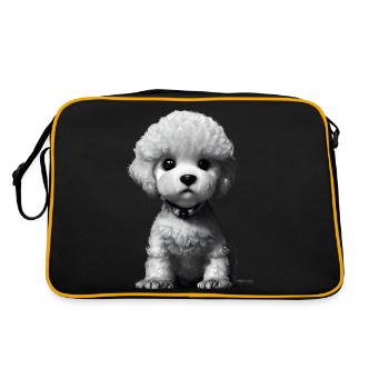 Caniche Chiot Chien Chiot Propriétaire Chien Caniche Chien Amour - Sac Retro - noir/or - Dos