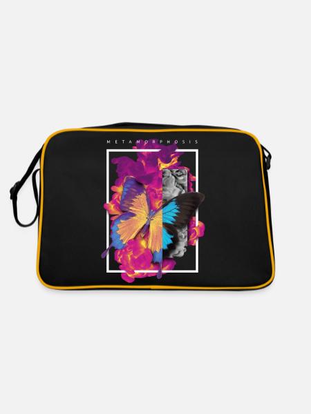 MÉTAMORPHOSE CONCEPTION ASTUCIEUSE DE PAPILLON - Sac Retro - noir/or - Dos