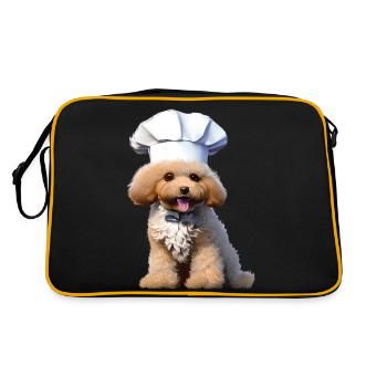 Caniche Chien Amour Chien Propriétaire Caniche Chiot Chien Chiot Chiot - Sac Retro - noir/or - Dos