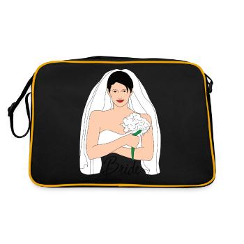bride black - Retro Bag - black/gold - Back