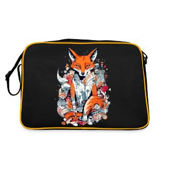 Master Fox - Retro Bag - black/gold - Back