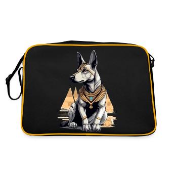 Egyptian dog n°1 - Retro Bag - black/gold - Back