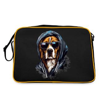 Sniffer Streetwear : Style Beagle | Amoureux des chiens - Sac Retro - noir/or - Dos