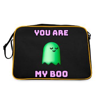You are my Boo Funny Halloween Ghost - Retro Bag - black/gold - Back
