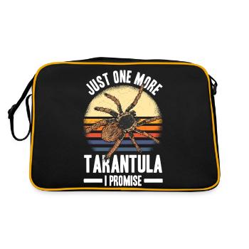 Tarantula Spinne | Haustiere Tarantulas Geschenke - Retro Tasche - Schwarz/Gold - Hinten