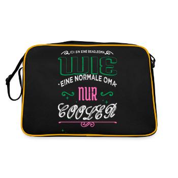 Bull Terrier cadeau d’anniversaire dogue allemand dictant - Sac Retro - noir/or - Dos