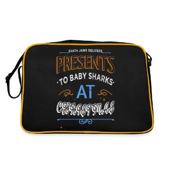 fairy tail funny sayings sayings happy dork - Retro Bag - black/gold - Back
