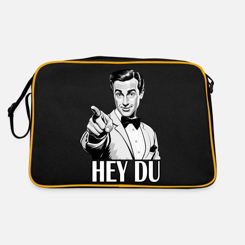 Hey du Retro Mann Retro Tasche