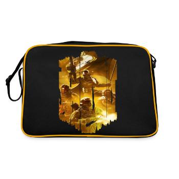 computer pc game technology gamer gaming modern - Retro Bag - black/gold - Back