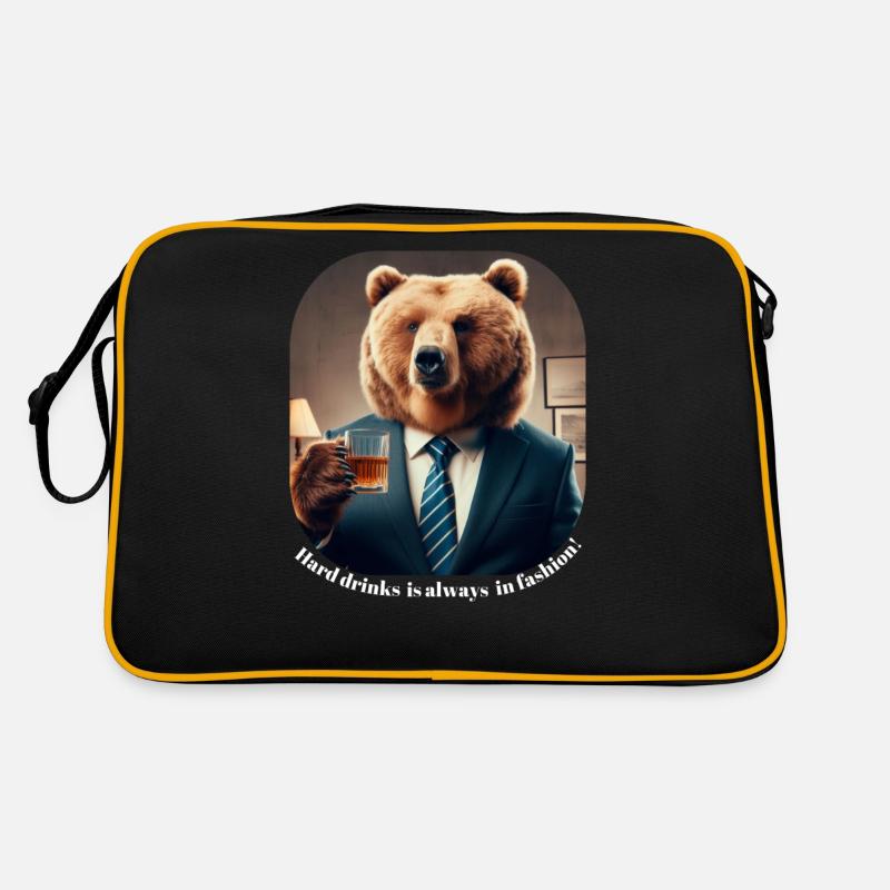 Harte Getränke sind immer in Mode Retro Tasche