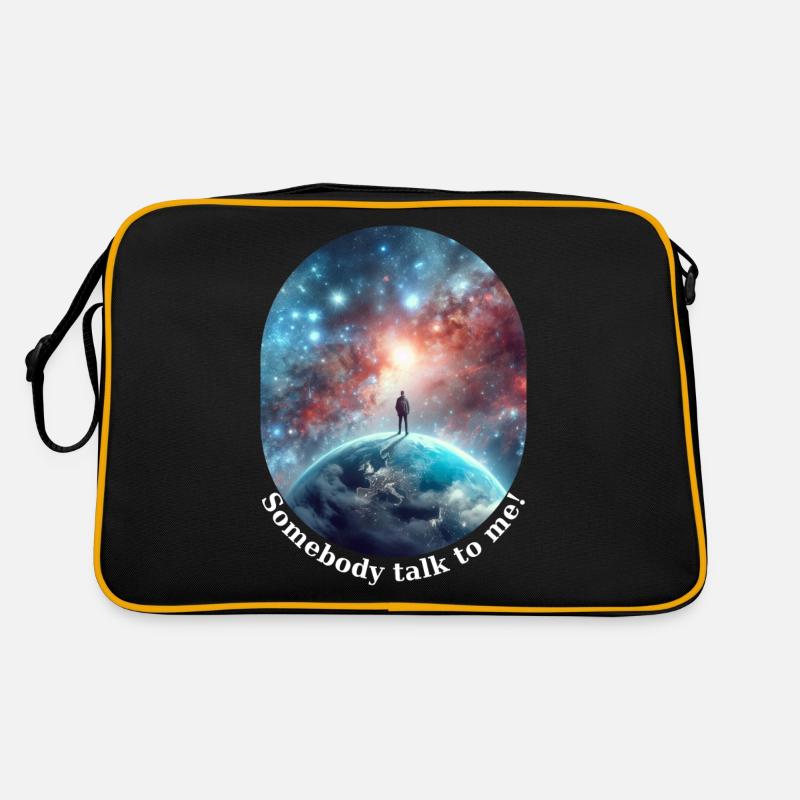 Jemand redet mit mir Retro Tasche