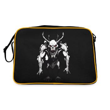 Wendigo / Evil Spirit / Possessive / Horror - Retro Bag - black/gold - Back